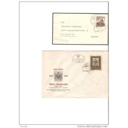 2 cartas  austria  de distinta epoca