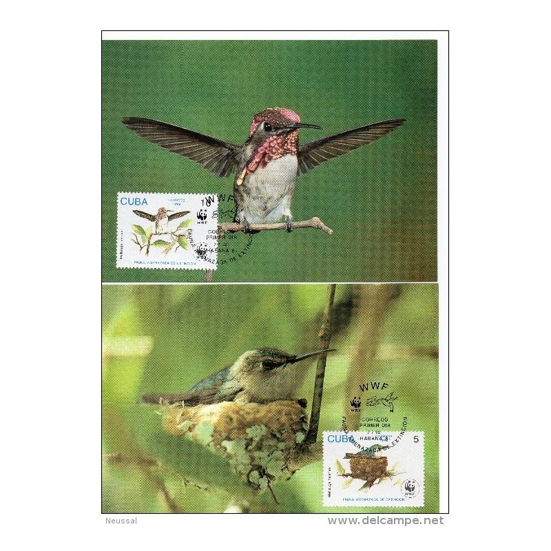 Serie de tarjeta postal cuba 1992 Serie de tarjeta postal cuba 1992