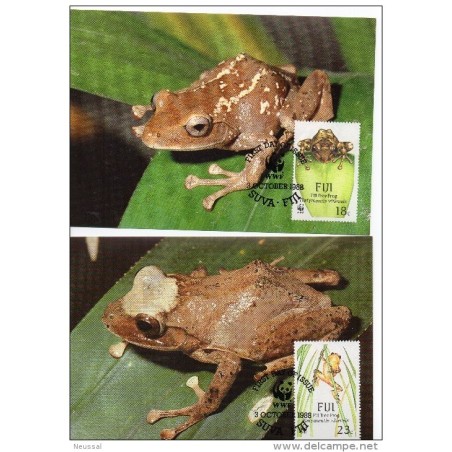 Serie de tarjeta postal  fiji 1988