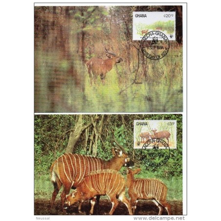 Serie de tarjeta postal  ghana 1984