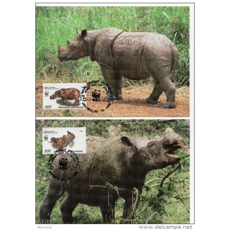 Serie de tarjeta postal  indonesia 1996