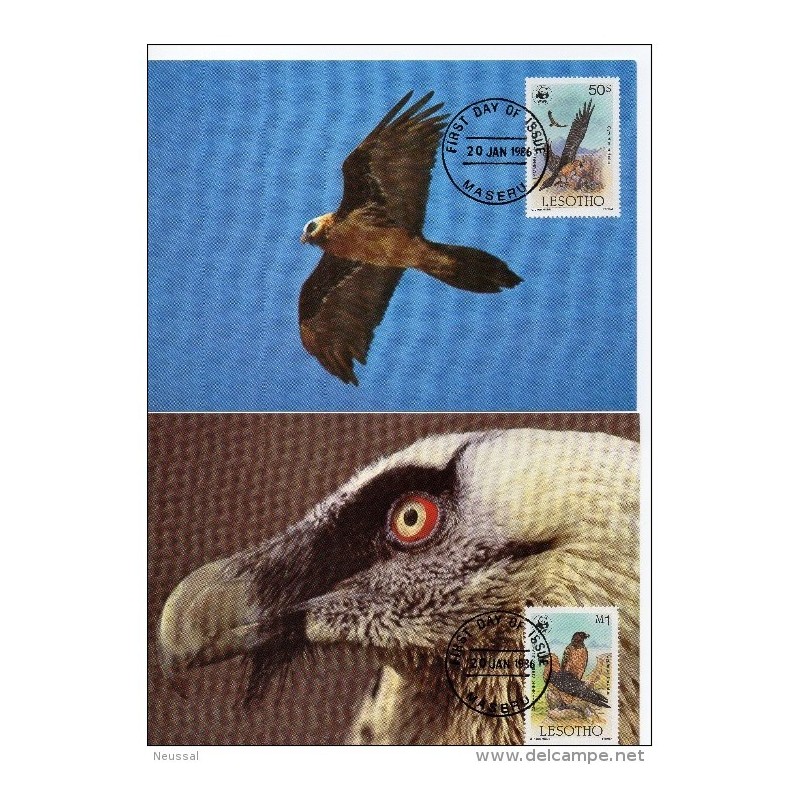 Serie de tarjeta postal lesotho 1986 Serie de tarjeta postal lesotho 1986