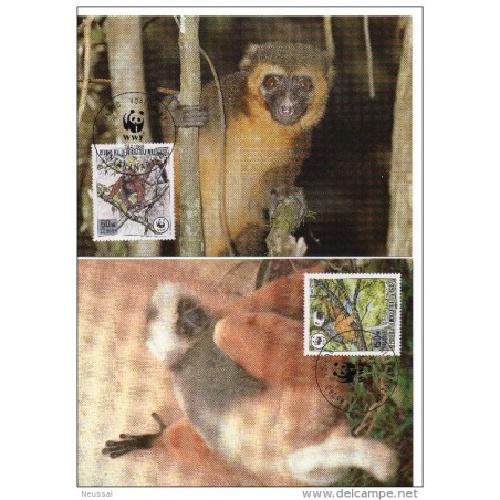 Serie de tarjeta postal  madagascar 1988