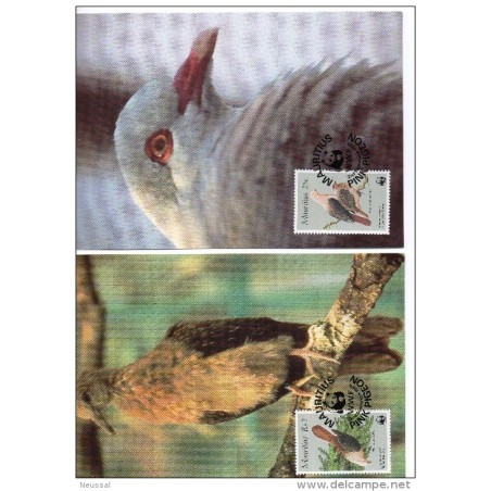 Serie de tarjeta postal  mauritius 1985