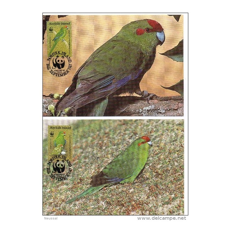 Serie de tarjeta postal norfolk island 1987 Serie de tarjeta postal norfolk island 1987