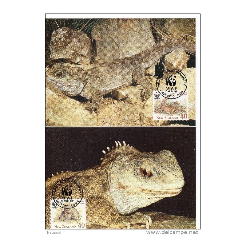Serie de tarjeta postal new zeland 1991 Serie de tarjeta postal new zeland 1991