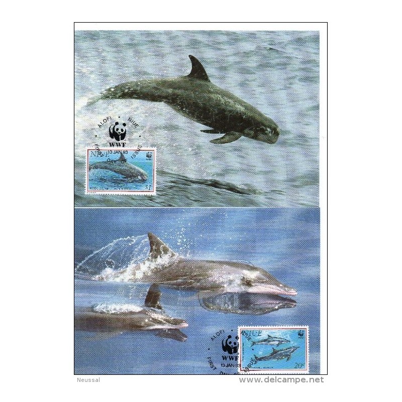 Serie de tarjeta postal niue 1993 Serie de tarjeta postal niue 1993