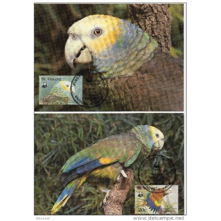 Serie de tarjeta postal  st  vincent  1989