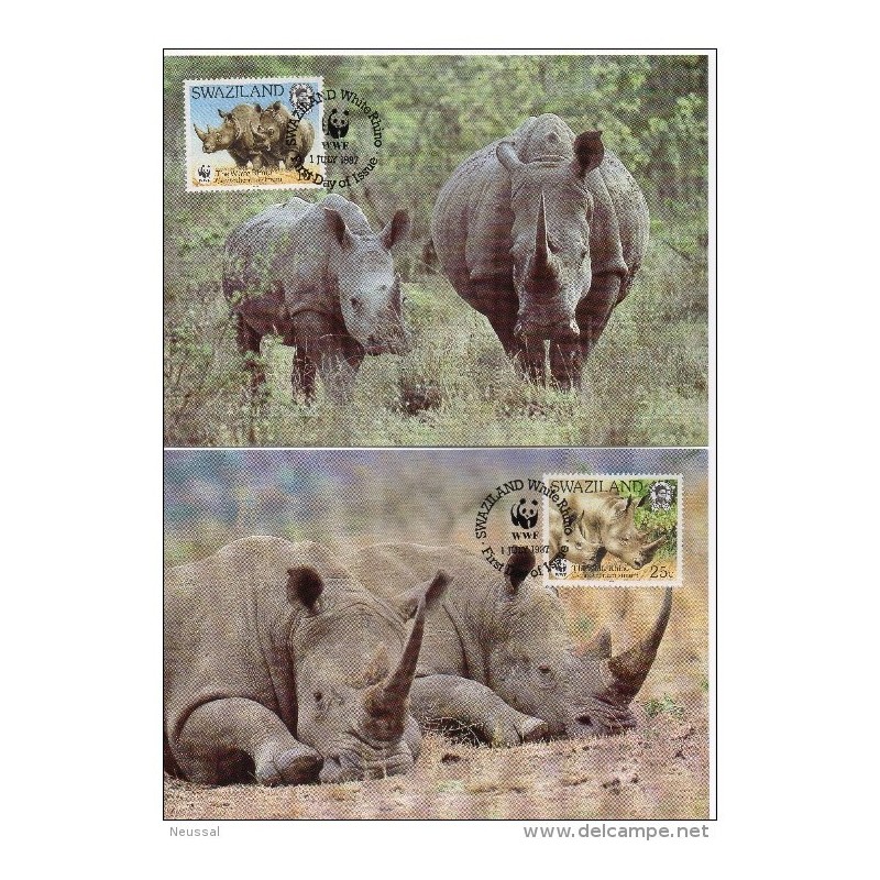 Serie de tarjeta postal swaziland 1987 Serie de tarjeta postal swaziland 1987
