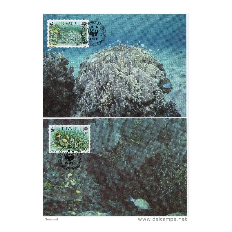 Serie de tarjeta postal tuvalu 1992 Serie de tarjeta postal tuvalu 1992