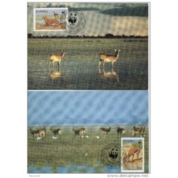 Serie de tarjeta postal  zambia  1987