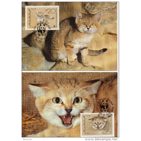 Serie de tarjeta postal  yemen 1989