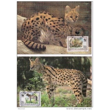 Serie de tarjeta postal  burundi 1992