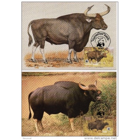 Serie de tarjeta postal  kampuchea 1986