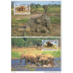 Serie de tarjeta postal  camboya 1997