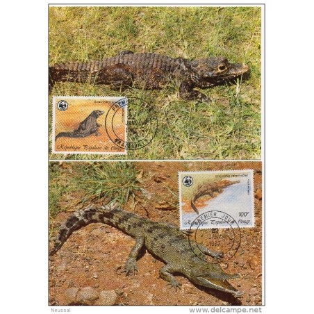 Serie de tarjeta postal  congo 1987