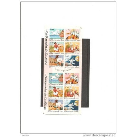 Carnet  de francia de 1998 con alguna doblez