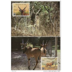 Serie de tarjeta postal  mali 1986