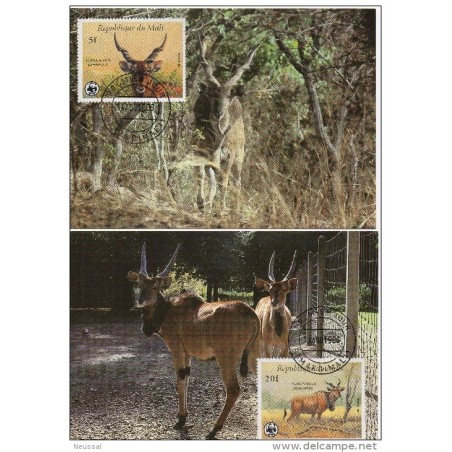 Serie de tarjeta postal  mali 1986
