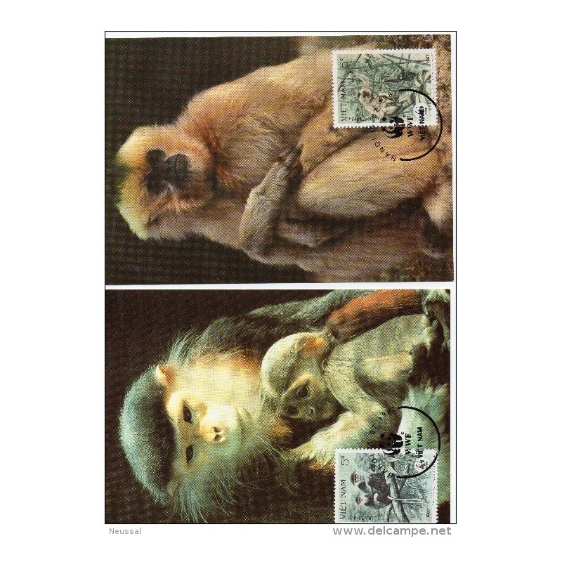 Serie de tarjeta postal vietnam 1987 Serie de tarjeta postal vietnam 1987