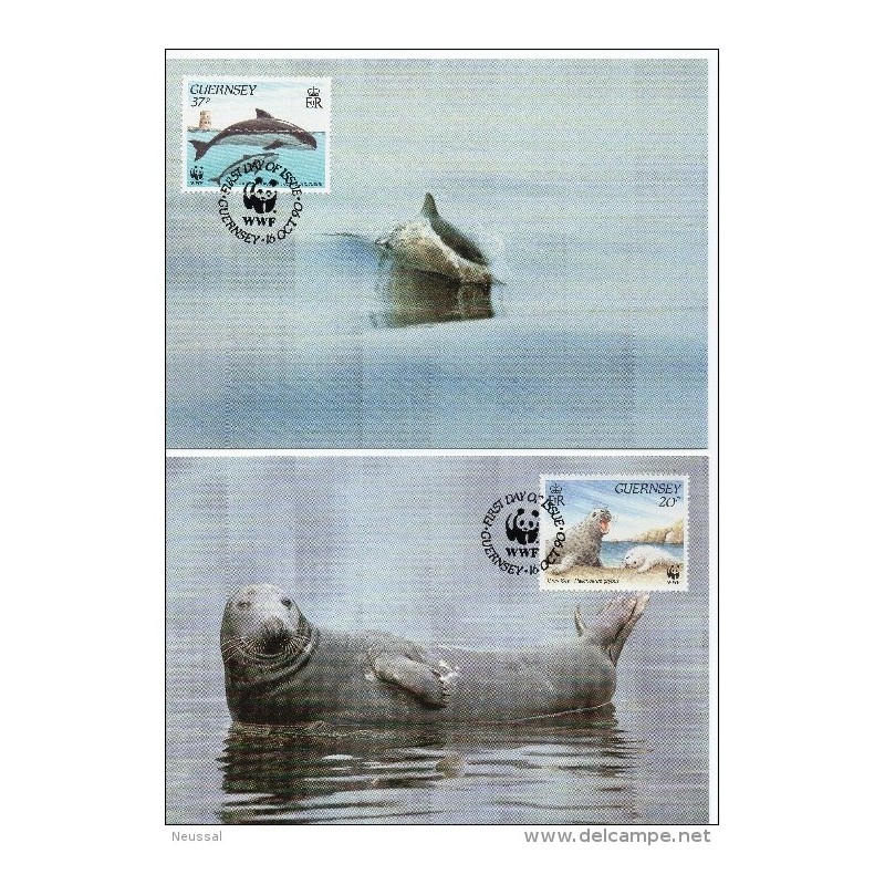 Serie de tarjeta postal guernsey 1990 Serie de tarjeta postal guernsey 1990