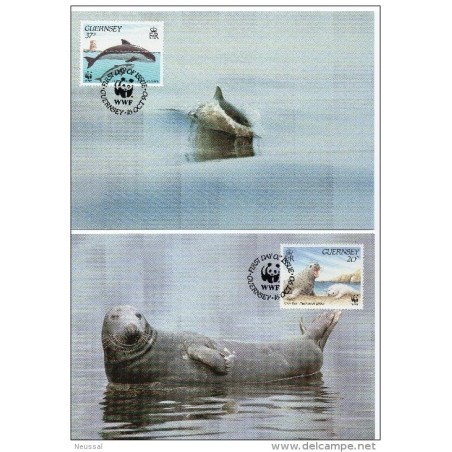 Serie de tarjeta postal  guernsey 1990