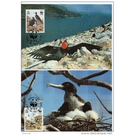 Serie de tarjeta postal  ascension 1990