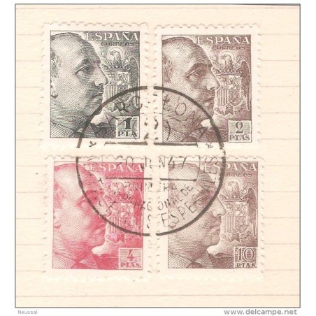 Sellos franco con matasello 1947
