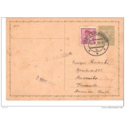 Tarjeta de checoslovaquia 1938