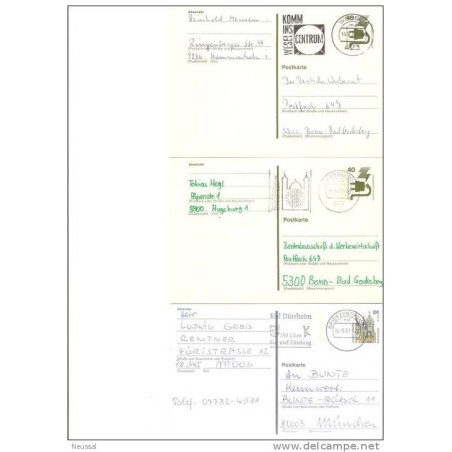 3 tarjetas postales de alemania