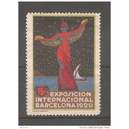 Viñeta de exposicion de barcelona 1929