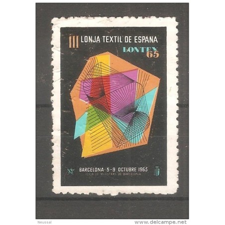 Viñeta de lonja textil españa 1965