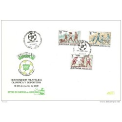 Carta de exposicion filatelica olimpica y deportiva  mataselllo 1979
