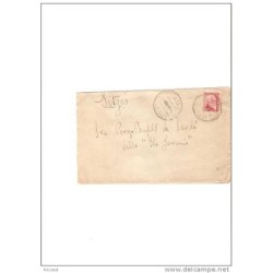 Carta  con cuño de sitges por detras