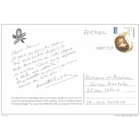 Tarjeta postal de australia