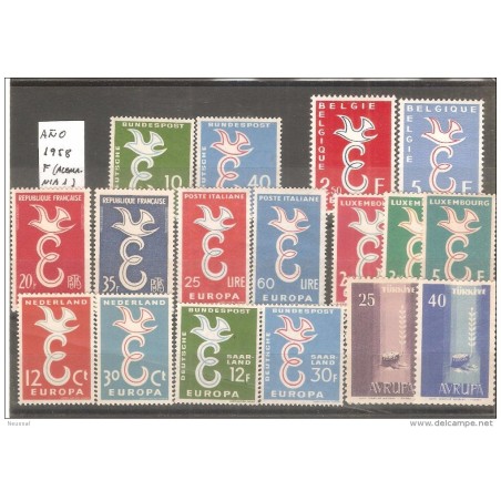 Año 1958  falta uno de  alemania