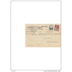 Tarjeta postal 1934 cuño rodillo