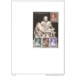Tarjeta la pieta de michelangelo