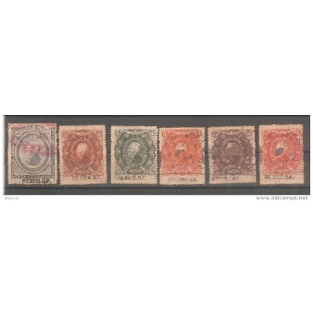 4 sellos mexico documentos y libros 1878