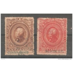 2 sellos mexico documentos y libros 1883