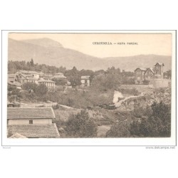 Tarjeta postal circulada de cercedilla matasello  madrid rodillo 1910