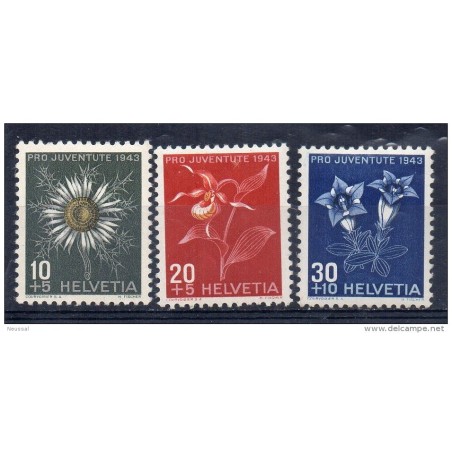 Serie n 38991 suiza solo flora