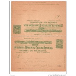 2 tarjetas de nicaragua Upu 1898