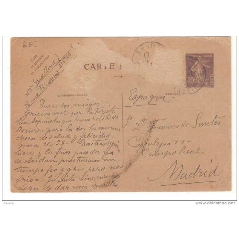 Tarjeta francia Tarjeta francia