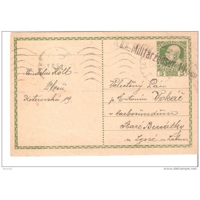 Tarjeta postal de austria 1916 Tarjeta postal de austria 1916