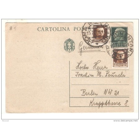 Tarjeta postal de italia de 1937