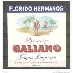 Etiqueta de Bebida alcoholica Galiano