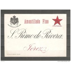 Etiqueta de Bebida alcoholica Primo de rivera