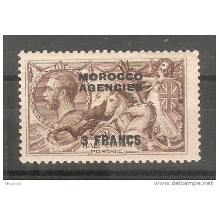 Sello n 10 marruecos zona francesa