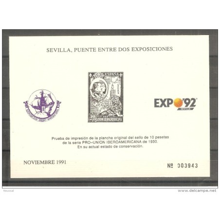 Hoja commemorativa España